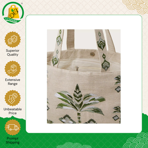 Sac fourre-tout en coton biologique écologique, imprimé sur mesure, sac à bandoulière tendance avec poignée intégrée et poche intérieure zippée - Product Image 4