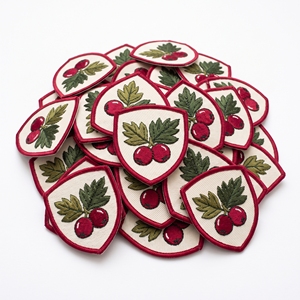 Insignias bordadas con diseño de planta de menta en maceta ovalada, de terracota, directas de fábrica, para delantales de cocina y uniformes - Product Image 2