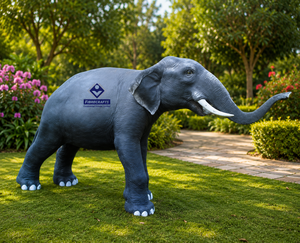 Nueva Estatua de Elefante Hecha a Mano 2026, Decoración Tradicional para Exteriores, Hecha en India - Product Image 2