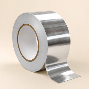 Ruban adhésif en aluminium, adhésif industriel, résistant à la chaleur, imperméable, ruban d'étanchéité, isolation HVAC, utilisation pour conduits, revêtement argenté - Product Image 1
