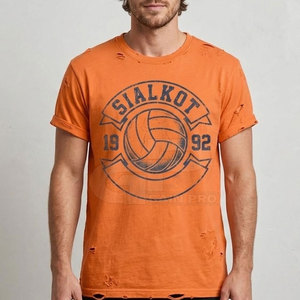 Camiseta de Fútbol con Aspecto Desgastado y Diseño Dinámico, Mezcla Suave, Corte Relajado, Ideal para Atuendos Casuales y Uso Diario, Cómoda - Product Image 5