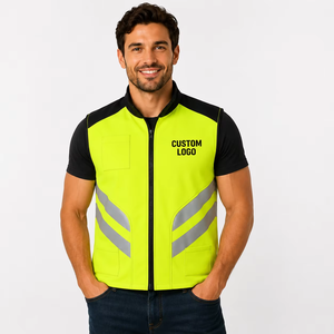 เสื้อกั๊กนิรภัยแบบไม่มีแขน Custom Dynamo Gears Hi Vis สะท้อนแสง ผลิตจากวัสดุ Softshell ได้รับการรับรองมาตรฐาน BS พร้อมคุณสมบัติตรวจจับเข็ม - Product Image 4