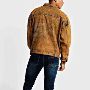 Chaqueta de invierno para hombre hecha de algodón con logotipo personalizado al por mayor, transpirable, para uso en exteriores, chaqueta de mezclilla para hombre para venta en línea. - Product Image 4