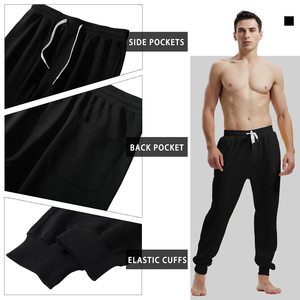 Pantalons pour hommes de qualité supérieure, confortables, respirants, avec logo brodé personnalisé, pantalons pour hommes, nouvelle mode streetwear, pantalons à motif uni - Product Image 3