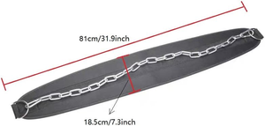 synthetic leather new Weight Lifting Dipping <b>Belt</b> Dip <b>Chain</b> Pull Ups - Product Image 2