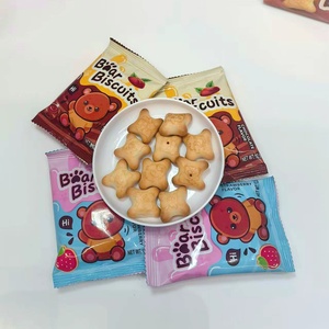 Biscuits Oursons Exotiques de Haute Qualité en Gros, Fourrés au <span class=keywords><strong>Chocolat</strong></span> Fraise, Biscuits pour Enfants avec Motifs Variés - Product Image 3