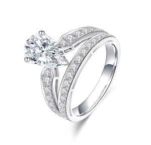 Bague de fiançailles, de mariage et d'anniversaire Zenith Glow Diamond Edge Astral Crown Elara Shine avec diamant cultivé en laboratoire - Product Image 2