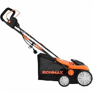 Dethatcher Elettrico Semovente Industriale Arancione da 15 Pollici, Monocilindrico a 2 Tempi per Erba, con Sacco di Raccolta da 50L Incluso - Product Image 3