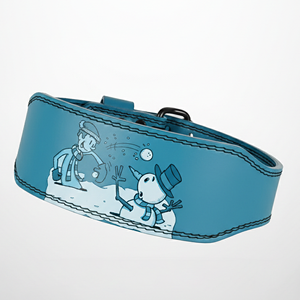 Factory Price Custom Cartoon Print Cowhide Weightlifting Belt Wholesale Padded Non-Slip Adjustable <b>Back</b> <b>Support</b> Fitness Belt for - Product Image 2