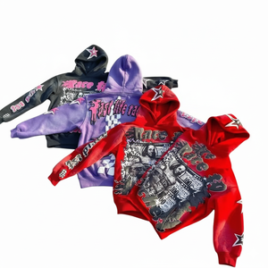 Sudadera con capucha para hombre, cálida, de invierno, de punto grueso, con logotipo personalizado en relieve 3D, con estampado en relieve, en dos colores, ¡en oferta! - Product Image 3