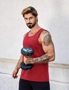 Camiseta sin mangas para hombre, dinámica, de tela de poliéster suave, transpirable, de ajuste cómodo, ligera, con caída fresca, elástica y cómoda para el día a día. - Product Image 3