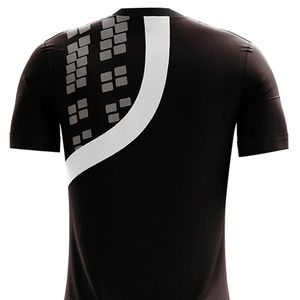 Maillot de sport d'été personnalisable par sublimation tendance pour hommes, respirant, en polyester, col en V, ensemble complet d'uniforme de football, OEM été - Product Image 2