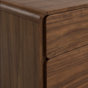 Commode à 6 tiroirs en teck, fabriquée à la main, style moderne, pour chambre à coucher, appartement, salon - Product Image 4