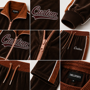 Chándal de terciopelo personalizado para mujer, manga larga, con cordón ajustable, estampado de letras en la parte delantera, corte holgado, alta calidad, informal, de invierno, ecológico, liso. - Product Image 5