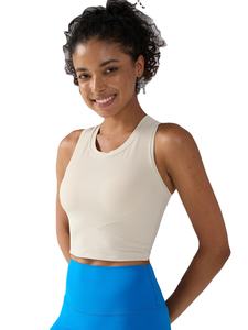 Sujetador deportivo de una pieza para mujer, a prueba de golpes, transpirable, para yoga, fitness, chaleco ajustado para correr, gimnasio, entrenamiento, tops sin mangas de punto de elastano/poliéster - Product Image 4