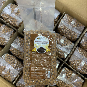 Perles de tapioca au sucre roux de qualité supérieure 9,5 mm Sac de 1 kg Krub.O Ingrédients de bubble tea les plus vendus 8 mois - Product Image 3