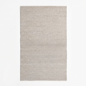 DECORDEC Beige Ivory Wool Geometric Diamond Hand Tufted Thick Eco-Friendly Non-Slip Raised Linear Texture Contemporary Area <b>Rug</b> - Product Image 1