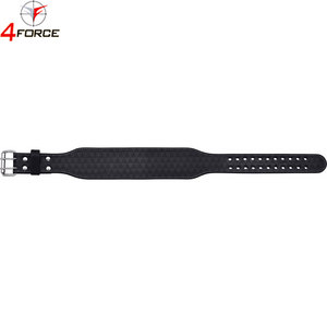 Premium Leather Powerlifting Belt Gym Training Belt Heavy Duty Adjustable Back Support Factory OEM Custom Logo Supplier - Product Image 3