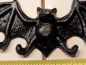 Bat Shape Black Metal <b>Wall</b> <b>Hook</b> <b>Key</b> Holder For Entryway Organizer Stylish <b>Key</b> Storage And Decorative <b>Wall</b> Accent From India - Product Image 3