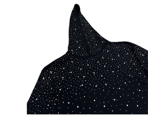 Women's Winter Fashion Streetwear Rhinestone Hoodie with Front Logo Wholesale Pullover Hoodies 100% Cotton - Product Image 2