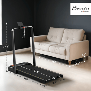 Tapis Roulant Pieghevole per Casa (Peso Utente Massimo 120kg, Piegatura Manuale, Test Frequenza Cardiaca, Materiale ABS, Fitness Domestico) - Product Image 3