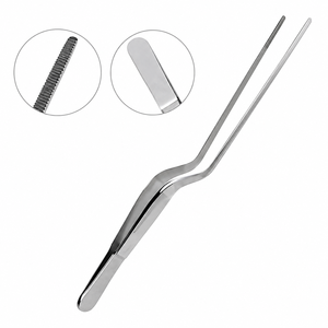 Pinces chirurgicales en acier inoxydable à pointe courbée, certifiées CE Classe I, instrument manuel pour salle d'opération - Product Image 6
