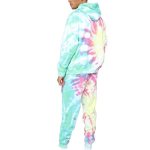 Conjunto Deportivo Tie Dye para Hombre, Impresión de Logotipo Personalizada, Ropa Ligera para Hombre, Conjunto Deportivo Tie Dye de Alta Calidad al por Mayor - Product Image 3