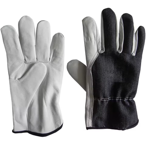 Gants de travail en cuir et polyester durables, antidérapants, pour la protection des mains, imperméables, isolés thermiquement, gants de sécurité contre la chaleur - Product Image 6