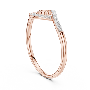 AURELIA LOVE Women's Lab Grown Diamond <b>Ring</b> Set 18KT Rose Gold Rhodium Plated Brilliant Cut Certified Engagement Party Valentine - Product Image 3