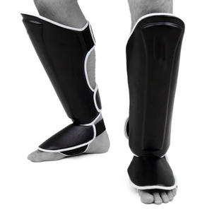 Nouvelles protections de tibias Muay Thai personnalisées avec logo OEM, pour enfants et adultes, prix économique, élastiques, haute qualité, protection professionnelle - Product Image 4