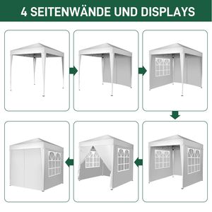 Gazebo Pieghevole Portatile 6.5x6.5ft per Esterni, Tenda Pop-up da Campeggio e Patio, Copertura Facile da Montare per Auto - Product Image 3