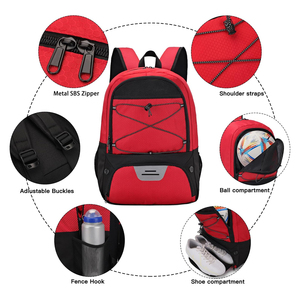 Sac de sport unisexe NAHEED SPORTS pour étudiants, équipement de sport de plein air, sac à dos de football, sac à dos de soccer de qualité supérieure avec logo personnalisé - Product Image 2