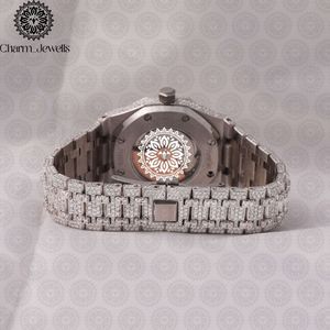 Reloj Charm_Jewells Luxury Tonneau de 42 mm, Caja de Acero Inoxidable, Cristal de Zafiro, Bisel con Diamantes, Cuarzo Analógico, Unisex - Product Image 2