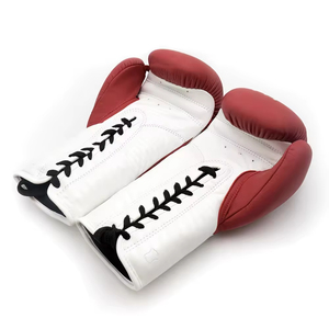 Gants de boxe personnalisés à lacets, 100% cuir véritable, haute qualité, sur mesure - Product Image 3