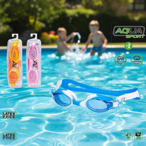 Occhialini da nuoto Aqua Sport per bambini +3, antiappannamento, protezione UV, senza lattice - Product Image 3