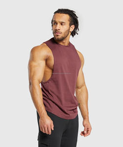 Camiseta sin mangas de gimnasio de algodón 100% personalizada para hombres, chalecos con sisas caídas, camiseta con patrón 3D, ropa de atletismo para entrenamiento, producto OEM al por mayor - Product Image 3