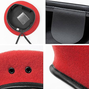 Elegant Winter Outdoor Formal Uniform <b>Beret</b> Hat Ceremonial Design Crafted Lightweight Wool Blend Fabric for Official Parades - Product Image 6