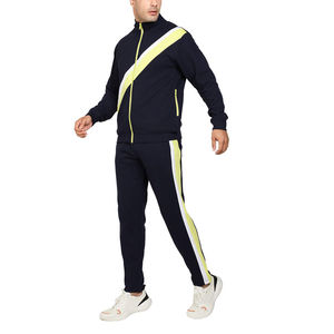 Survêtement Homme Personnalisé 2 Pièces Haute Qualité avec Fermeture Éclair Intégrale, Respirant, pour Gym et Jogging, Col à Capuche, Hiver, Imprimé Uni - Product Image 3