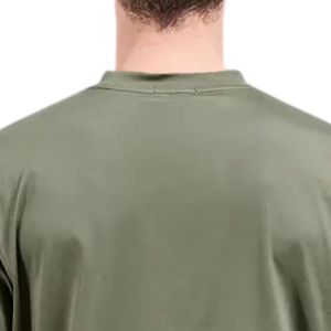เสื้อยืดพรีเมียมผู้ชาย ผ้าเมอร์เซอไรซ์ อินเตอร์ล็อค ทรงหลวม แขนสั้น คอกลม ผ้าฝ้าย เสื้อผ้าลำลองใส่ได้ทุกวัน ขายส่ง - Product Image 4