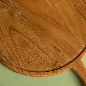 Tabla de Preparación de Alimentos Reversible de Madera para Rebanar, Cortar en Cubos, Picar y Servir en la Cocina - Product Image 4