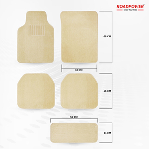 Alfombrillas de Coche ROADPOWER (RP-MAT-033) Premium de 5 Piezas, Duraderas, Diseño de Fácil Colocación, Tela Resistente de Alta Calidad con Bordes Reforzados - Product Image 2