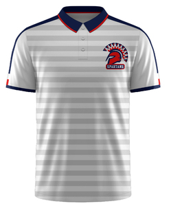 เสื้อโปโลพิมพ์ลายตามสั่งสำหรับผู้ชาย เสื้อกีฬา ปักโลโก้ตามสั่ง ป้ายไซส์ เสื้อโปโลประสิทธิภาพสูง เสื้อลำลองแบบซับลิเมชั่น - Product Image 1