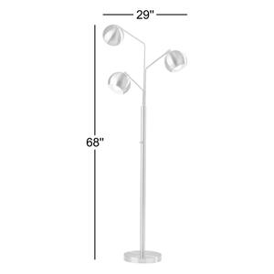 Lampe de sol d'angle minimaliste haute avec LED blanc chaud pour chambre à coucher de petite taille - Product Image 3