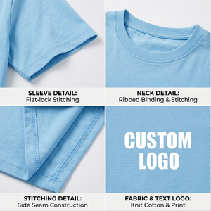T-shirt court en mélange de coton durable pour femme, décontracté, uni, écologique, col rond, production en gros - Product Image 6