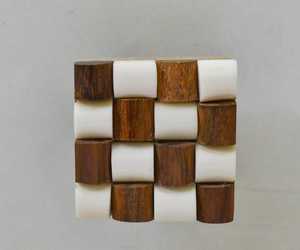 Pomo de resina y madera para armario de dormitorio, cómoda, gabinete de cocina y hogar, tirador de cajón de resina y madera - Product Image 3