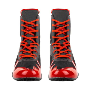 Botas de Boxeo de Corte Medio Directas de Fábrica, Zapatos Versátiles para Entrenamiento en Gimnasio, OEM, Logotipo Personalizado, Zapatos de Boxeo de Caña Baja, Transpirables, para Combate - Product Image 6