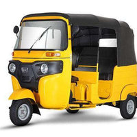 RICKSHAW STAR de Diseño Moderno y Elegante, Vehículo Eléctrico de Pasajeros, Color Azul Verde, Tipo de Batería Plomo-Ácido/Litio 100-150Ah Bharathi 25