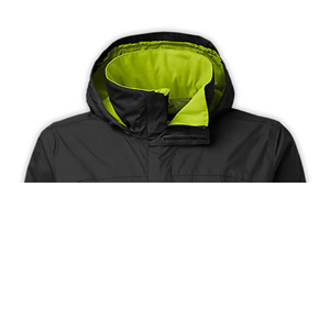 Chaqueta Impermeable con Capucha para Hombre, Color Sólido, Cierre de Cremallera, para Senderismo al Aire Libre, Corte Regular, Invierno, 100% Poliéster, Bolsillos Delanteros - Product Image 2