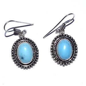 Unisex Classic Style Gemstone Flower <b>Opal</b> Stone <b>Earrings</b> Agate Main Stone for Anniversaries Fashionable Charm Design - Product Image 5
