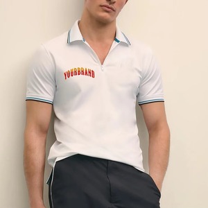 Chemise Homme Haute Qualité 100% Coton Tissu Tricoté Logo Personnalisé Imprimé Coupe Ample Motif Lettres Confortable - Product Image 4